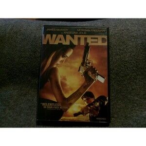 Wanted DVD Widescreen James McAvoy Angelina Jolie Morgan Freeman Universal 2008